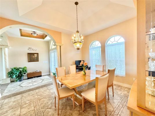Chandelier, Dining room, Interior