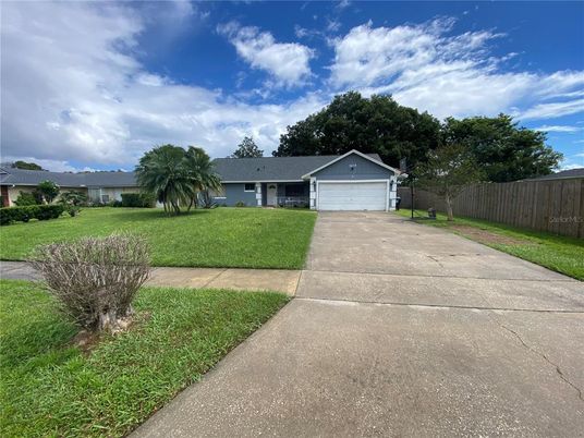 Attached, Backyard, Detached Garage, Exterior, Facade, Ranch