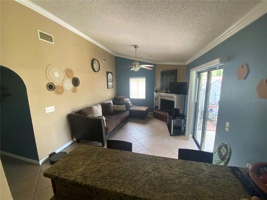 Dining room, Fireplace, Interior, Living room