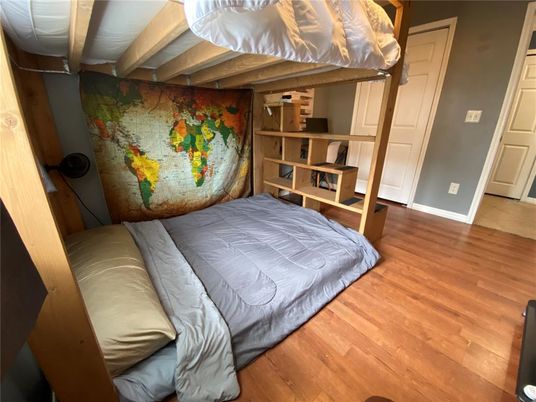 Bedroom, Interior, Wood Texture Flooring