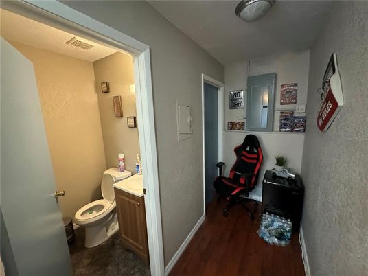 Bathroom, Interior, Wood Texture Flooring