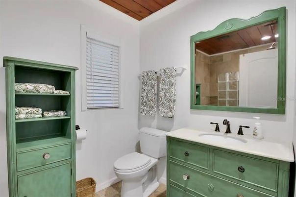 Bathroom, Interior, Wooden Ceilings