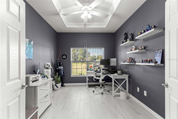 Home Office, Interior, Wood Texture Flooring