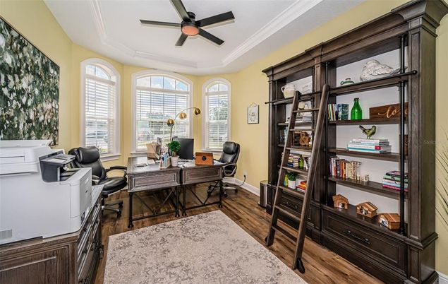 Home Office, Interior, Wood Texture Flooring