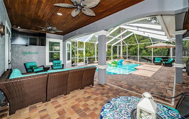 Glass Ceilings, Interior, Pool, Recessed Lighting, Sun Room, Wooden Ceilings