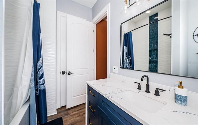 Bathroom, Interior, Wood Texture Flooring