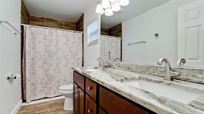 Bathroom, Interior, Wood Texture Flooring
