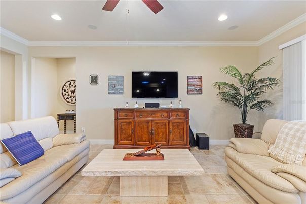 Interior, Living room, Recessed Lighting