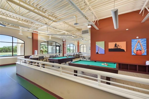 Billiard Table, Game Room, Interior, Pendant Lights