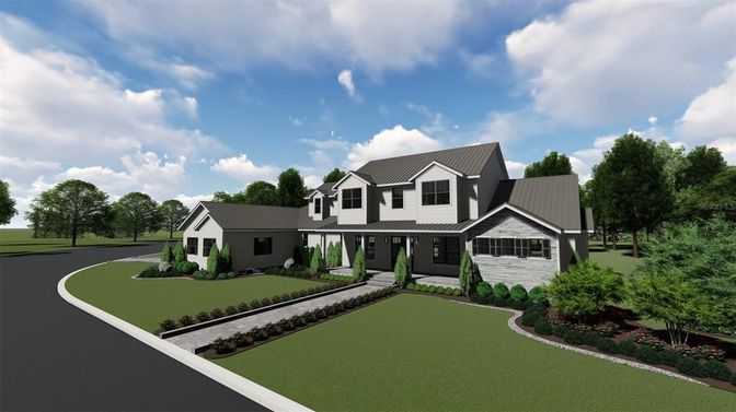 Attached, Exterior, Facade, Farmhouse