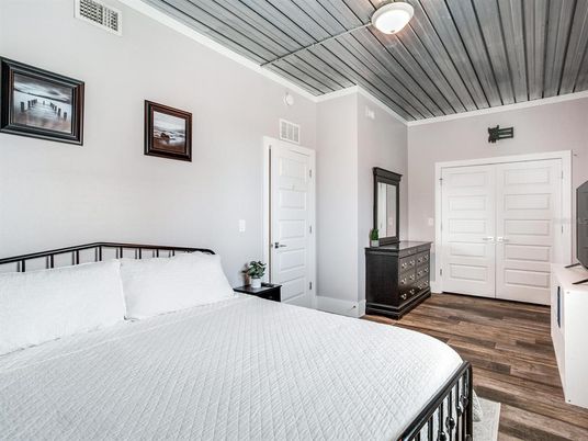 Bedroom, Interior, Wood Texture Flooring