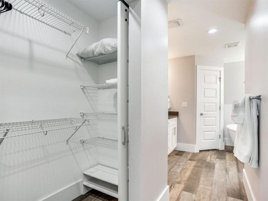 Interior, Recessed Lighting, Walk-in Closets, Wood Texture Flooring