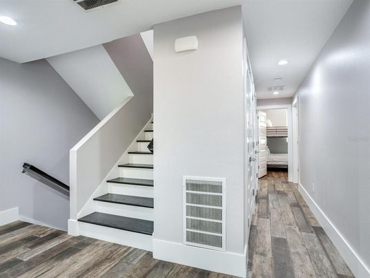 Interior, Recessed Lighting, Wood Texture Flooring