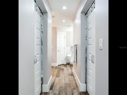 Interior, Recessed Lighting, Wood Texture Flooring