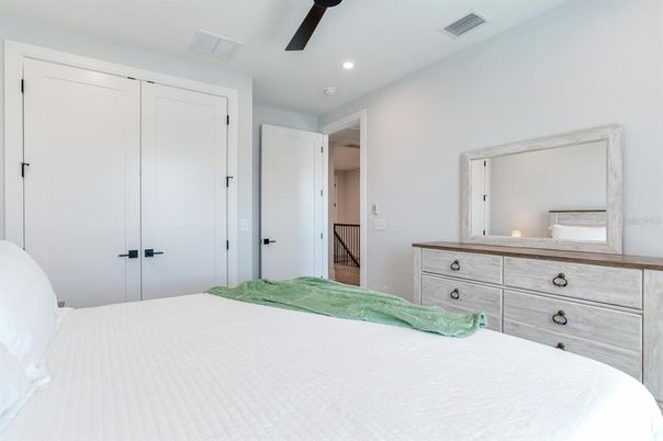 Bedroom, Interior, Recessed Lighting