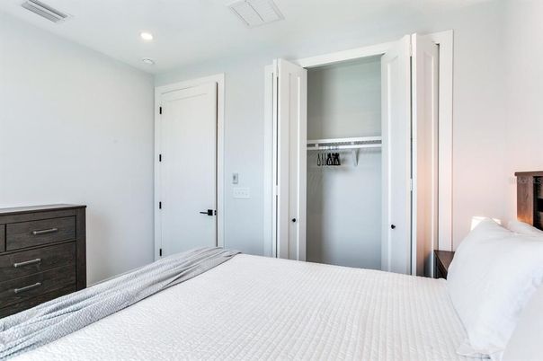 Bedroom, Interior, Recessed Lighting