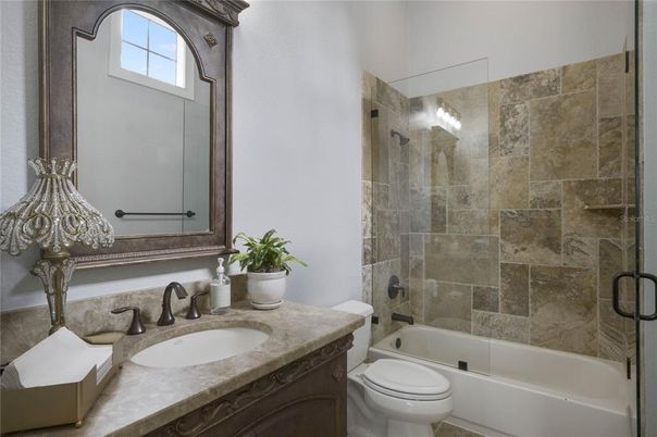 Bathroom, Glass Shower, Interior, Stone Walls
