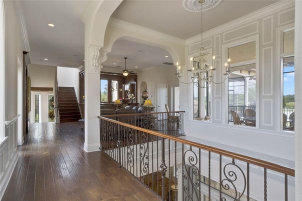 Chandelier, Interior, Recessed Lighting, Wood Texture Flooring