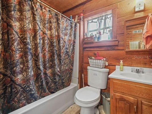 Bathroom, Interior, Wooden Walls