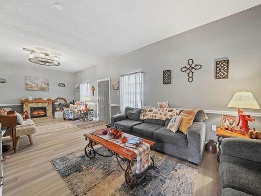 Fireplace, Interior, Living room, Wood Texture Flooring