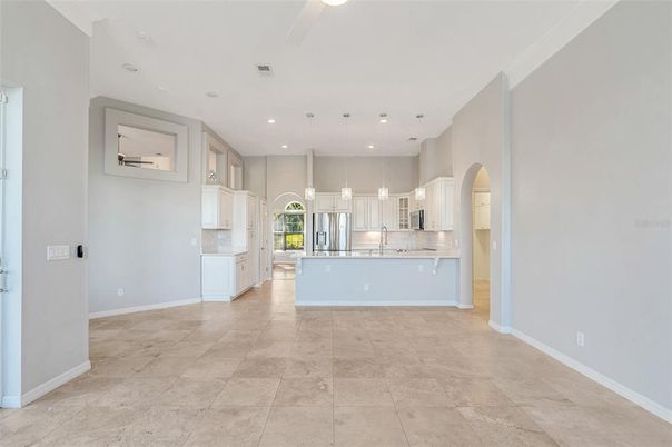 Interior, Kitchen, Pendant Lights, Recessed Lighting, Stainless Steel Appliances