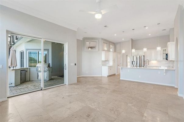Interior, Kitchen, Pendant Lights, Recessed Lighting, Stainless Steel Appliances