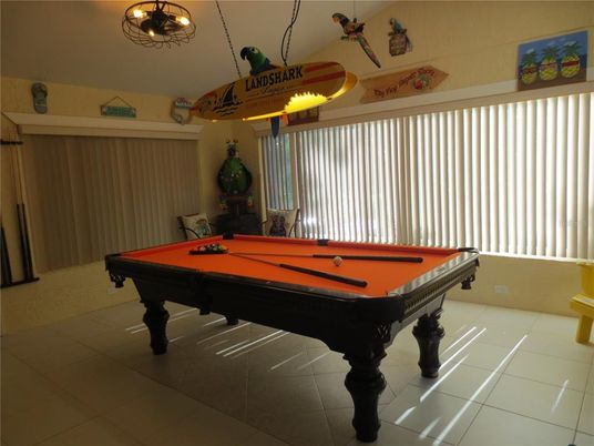 Billiard Table, Game Room, Interior