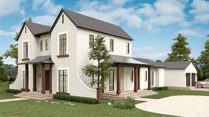 Exterior, Facade, Farmhouse