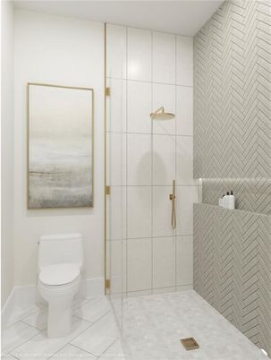 Bathroom, Glass Shower, Interior