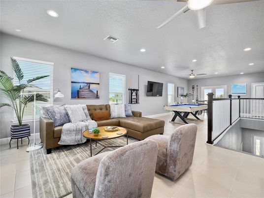 Billiard Table, Game Room, Interior, Living room, Recessed Lighting