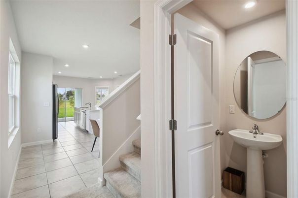 Bathroom, Interior, Recessed Lighting