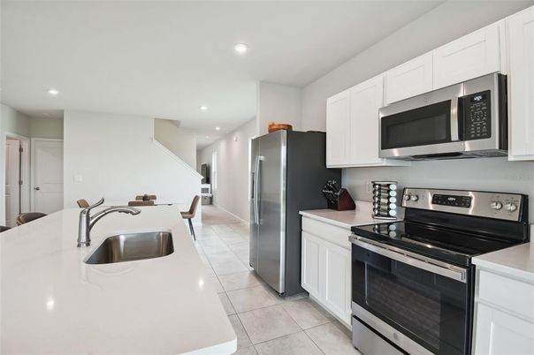 Interior, Kitchen, Recessed Lighting, Stainless Steel Appliances