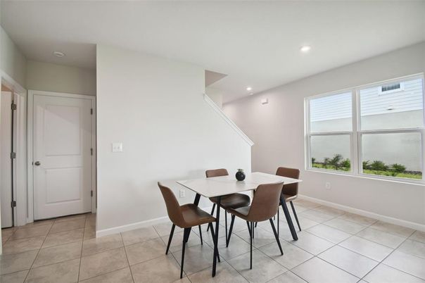 Dining room, Interior, Recessed Lighting