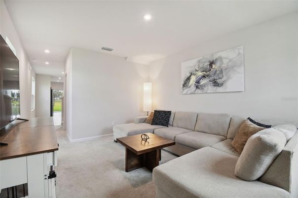 Interior, Living room, Recessed Lighting