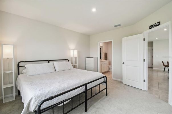 Bedroom, Interior, Recessed Lighting