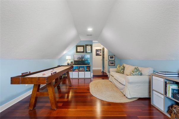 Game Room, Interior, Living room, Recessed Lighting, Wood Texture Flooring
