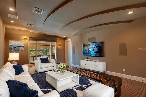 Interior, Living room, Recessed Lighting