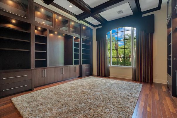 Interior, Recessed Lighting, Wooden Beams, Wood Texture Flooring
