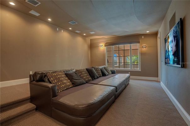 Interior, Living room, Recessed Lighting