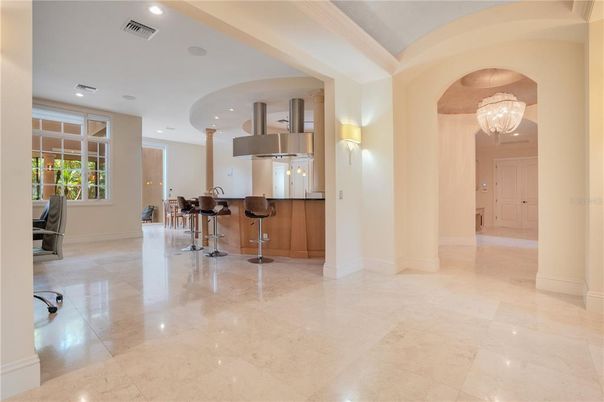 Chandelier, Interior, Recessed Lighting