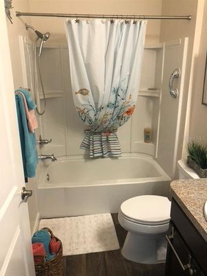 Bathroom, Interior, Wood Texture Flooring