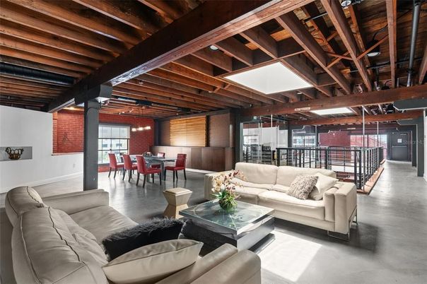 Dining room, Interior, Living room, Pendant Lights, Stone Walls, Wooden Beams, Wooden Ceilings
