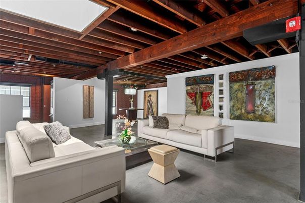 Interior, Living room, Wooden Beams