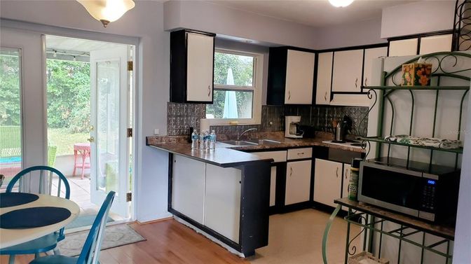 Interior, Kitchen, Wood Texture Flooring