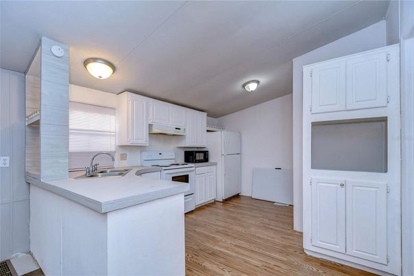 Interior, Kitchen, Wood Texture Flooring