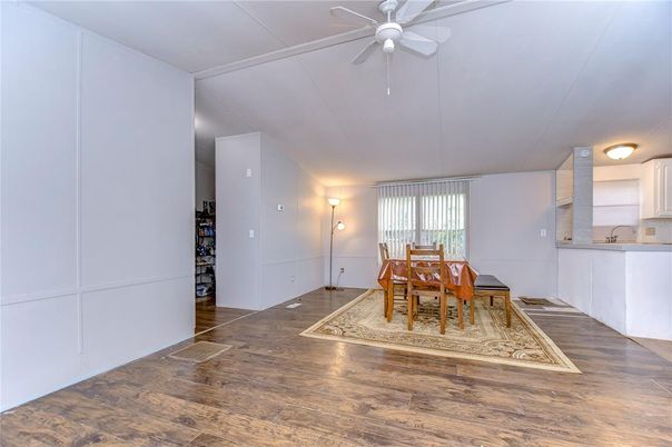 Dining room, Interior, Wood Texture Flooring