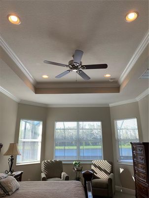 Bedroom, Interior, Recessed Lighting