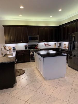 Interior, Kitchen, Marble, Recessed Lighting