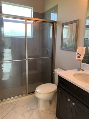 Bathroom, Glass Shower, Interior, Marble