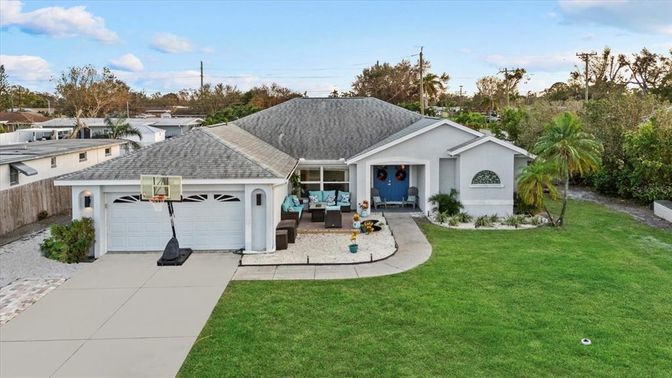 Attached, Backyard, Exterior, Facade, None